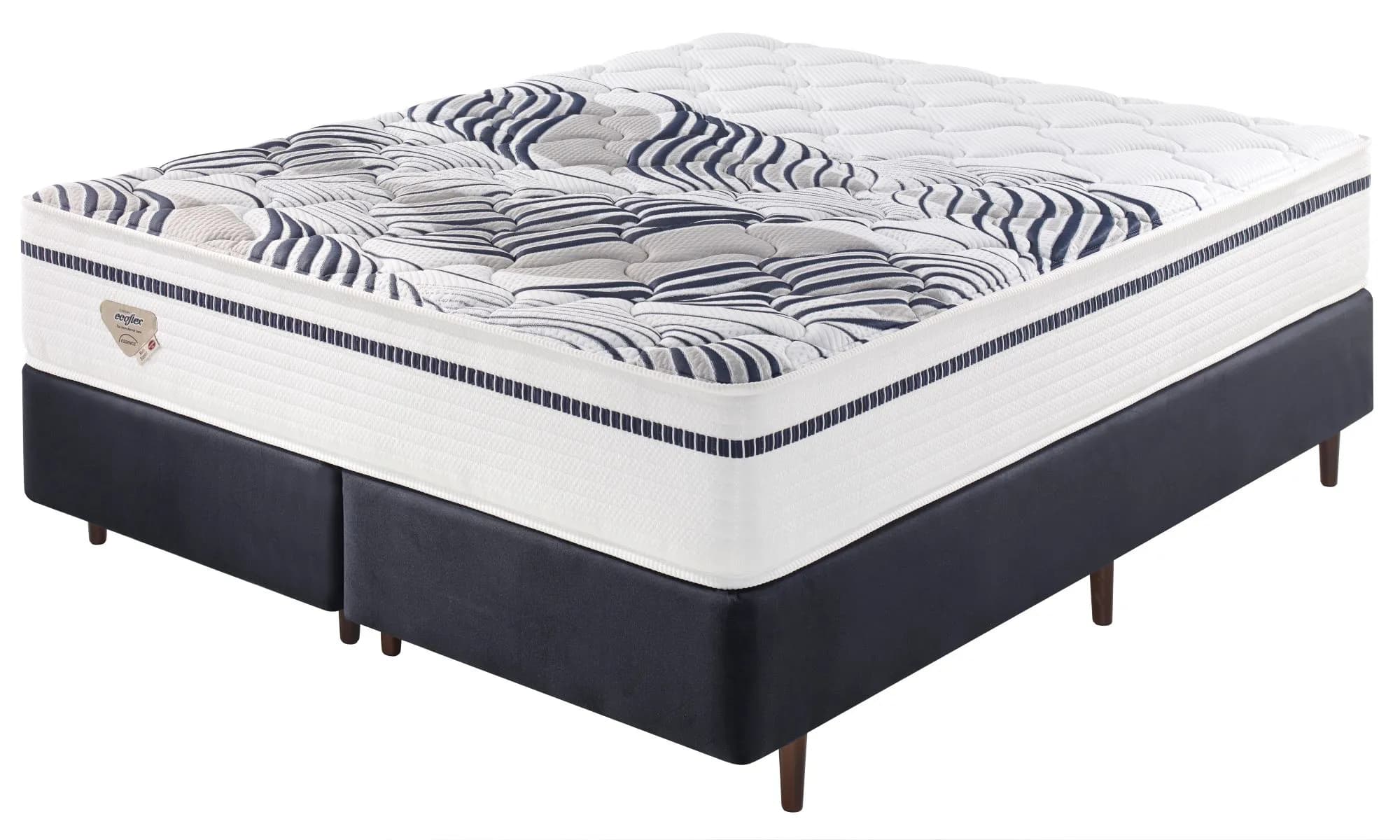 Cama Box Com Colchão King Size Ecoflex Multi Support Com Molas Miracoil